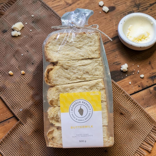 Die Spens Clarens Buttermilk Hops biscuits, soft and fluffy, baked in small batches with quality ingredients.
