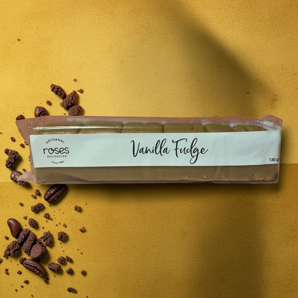 Die Spens Clarens artisanal vanilla fudge bar, smooth and creamy, 130g.