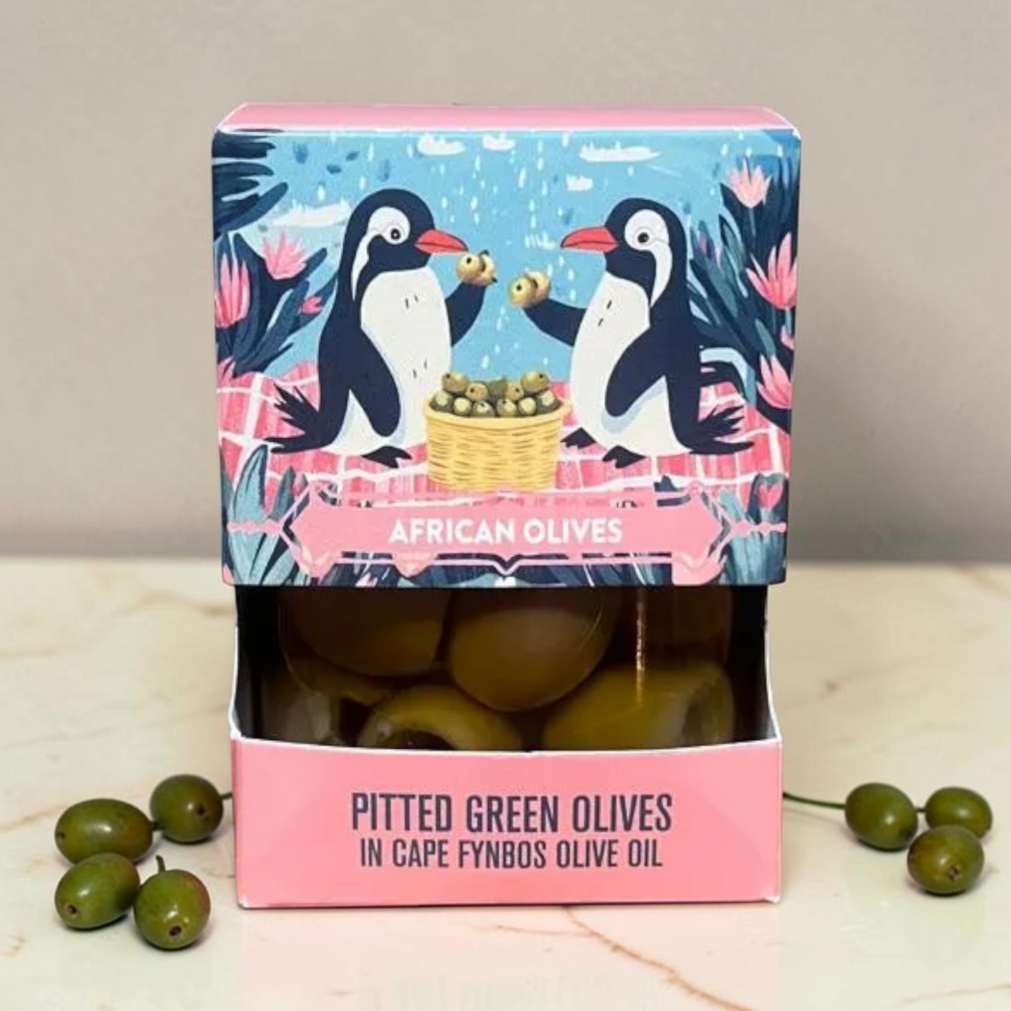 African Oils & Vinegars - Olives in Cape Fynbos Olive Oil
