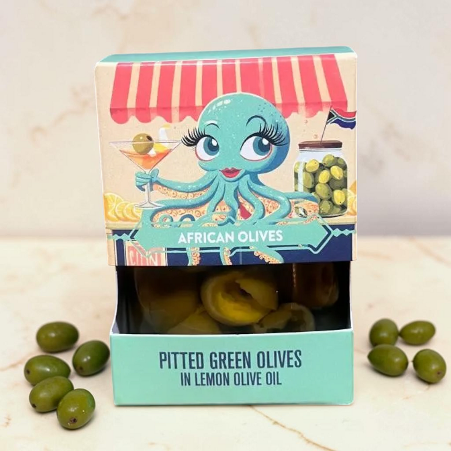 African Oils & Vinegars - Olives in Lemon Olive Oil